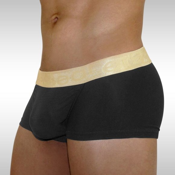 Ergowear Men's FEEL Pouch Modal  Boxer Brief, Black w Gold,  XL (34-38), New - Picture 3 of 4